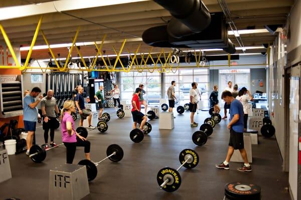 Fitness class at Iron Tribe Fitness Dilworth