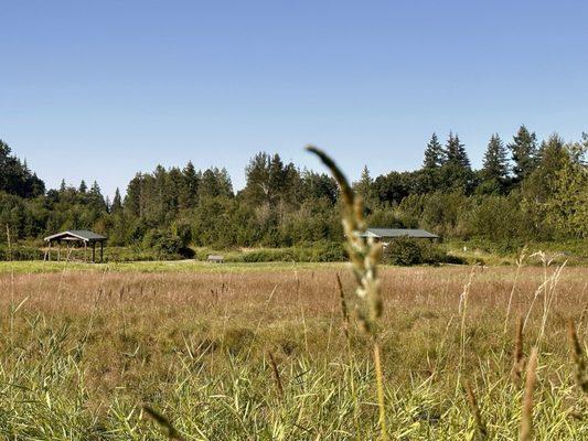 Rec pavilions, and open field.