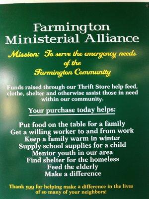 Farmington Ministerial Alliance Thrift Store