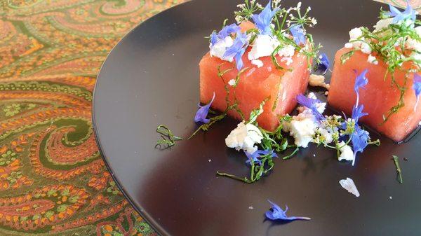 Watermelon and Goat Cheese Granita