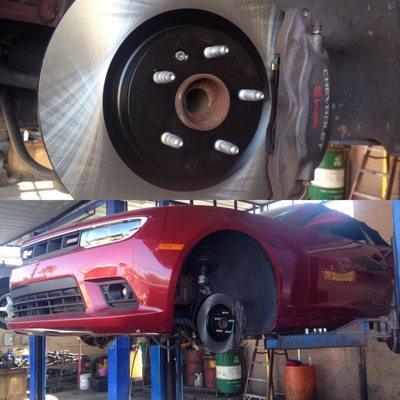 Replaced brakes and rotors on 2015 Camaro SS