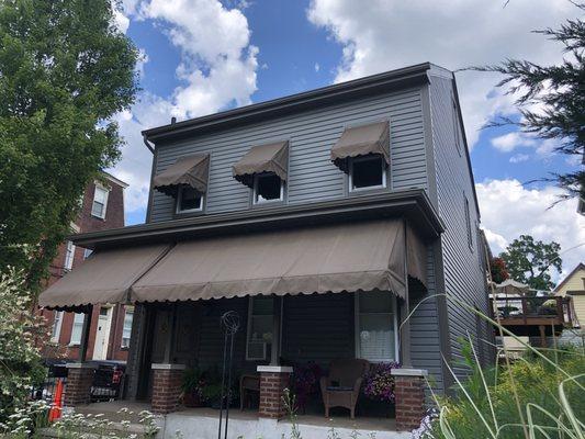 Porch & window extension awnings and side valances