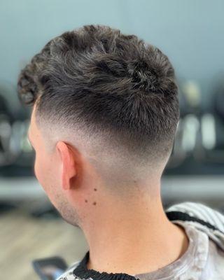 Mid skin fade