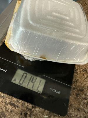 "1 lb" they said....