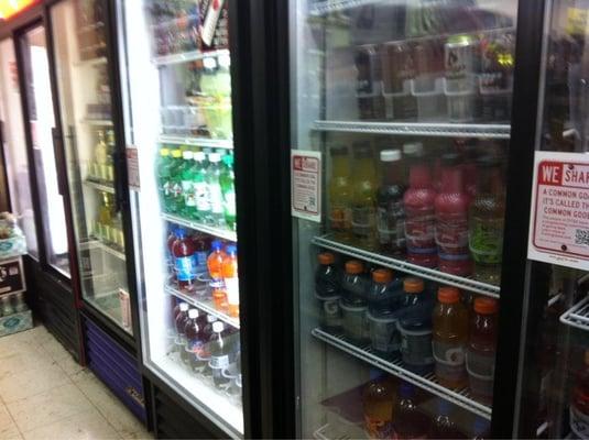 Assortment of Coke and Pepsi products