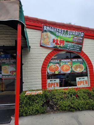 Weekday breakfast burrito special recent price change is now $3.99 as of October 2024.