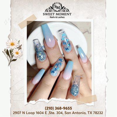 Sweet Moment Nails & Lashes is a nail salon with modern and exclusive nails. 
 Unlike no others. Our luxurious, quality, and affordable