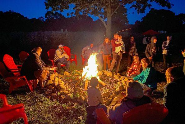 Flashlight nights with a campfire and smores every Saturday in October!