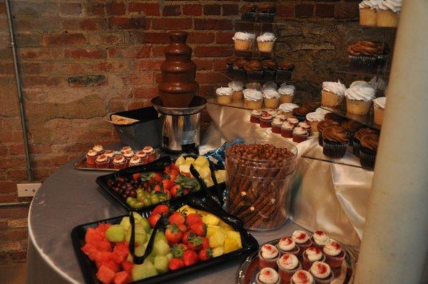 Chocolate fountain rental and display