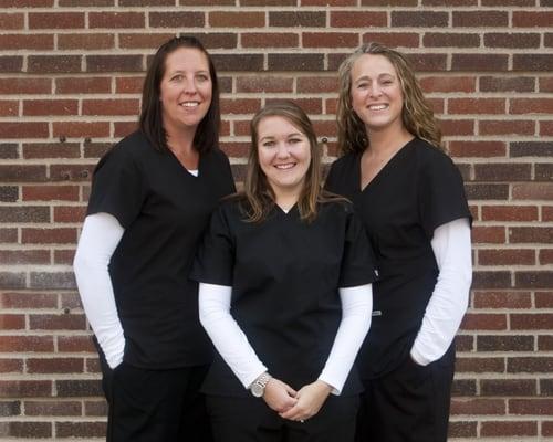 Our Front Office Team:
 Tracy, Melissa H., Melissa W.