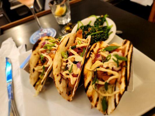 The aiolli sauce on these delicious fish tacos was out of this world!