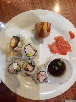 Sushi selections