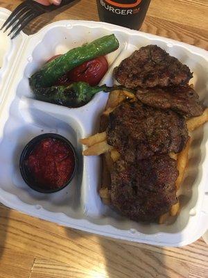 Awasome, delicious Burger platter