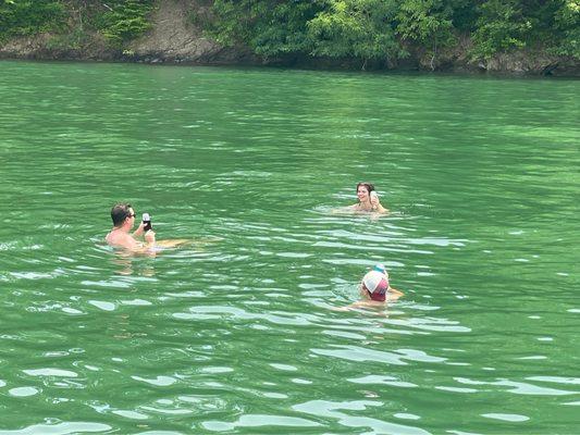 Swimming on Douglas Lake