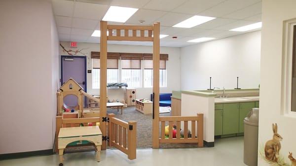 A partial view of our Infant Center Playroom...