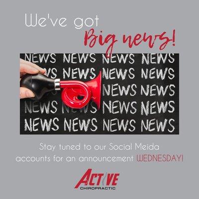 Exciting things are happening at Active Chiropractic!