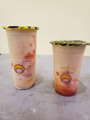 Mango strawberry yakult