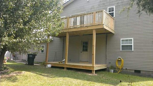 Two story deck