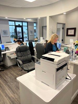 Office workers (Megan, Sandy and Sarah)