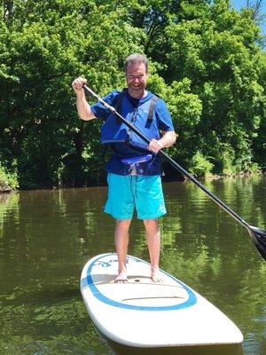 Paddle boarding