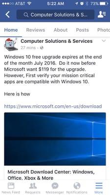 Get Windows 10 free before 7/29/2016