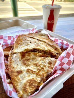 The big breakfast quesadilla ... so good!!!