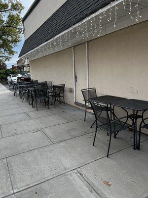 Outdoor dining area