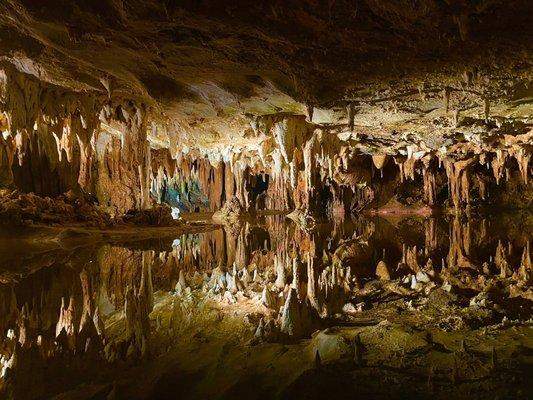 The reflecting pool, my favorite part of the caverns.