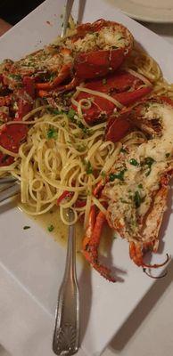 Started eating this work of love  b4 my photo Lobster with Aglio & Olio