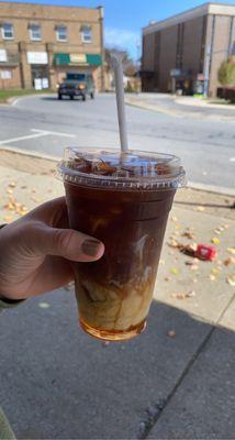 Toasted marshmallow iced coffee