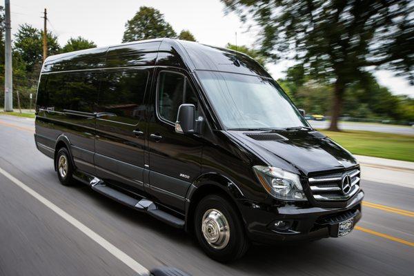 14 Passengers Mercedes Sprinter Exterior.