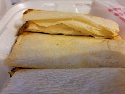 Opened up 1 of 4 packages of Tamales look at this