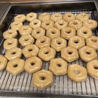 Hot glazed donuts