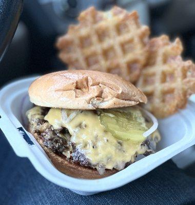 Burger and Waffle Hash Browns