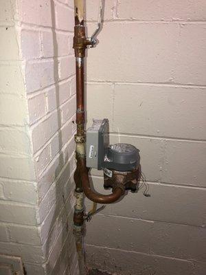 New shut-off water supply valve installed by C and K Plumbing.