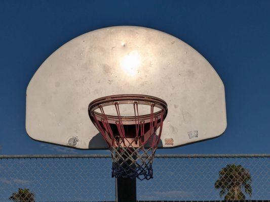 Basket. Love the red, white, and blue net!