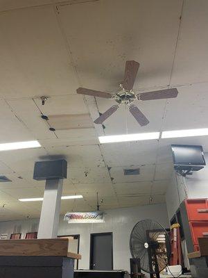 Falling apart ceiling