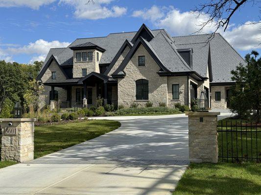 Driveway and landscaping install