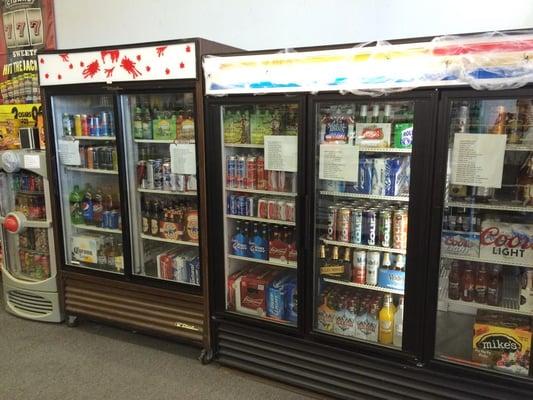 Grab your soda's, energy drinks, alcoholic beverages & more!