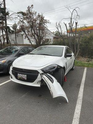 they cant even do their job right they left my car like that without notice Im waiting on their response for the damages.