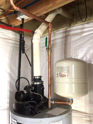 Replaced the expansion tank and ball valve to ensure optimal system performance and prevent leaks.