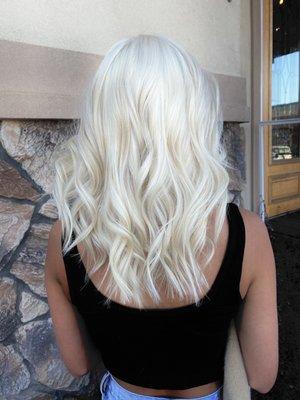 Platinum Blonde by stylist Renee