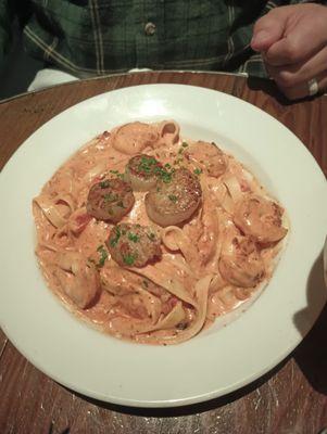 Seafood fettuccine