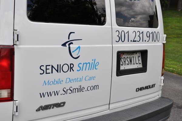 Senior Smile Van...transports equipment to the facilities that we service in the local areas.