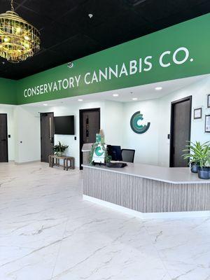 Conservatory Cannabis Co lobby