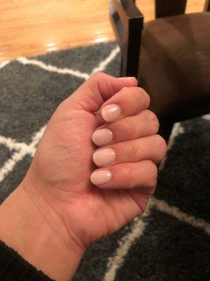 Powder gel manicure