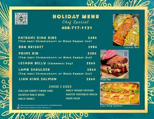 Holiday Menu