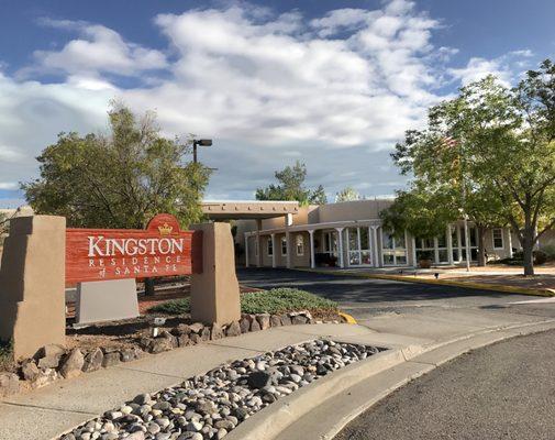 Entrance to Kingston Residence of Santa Fe's Assisted Living Community