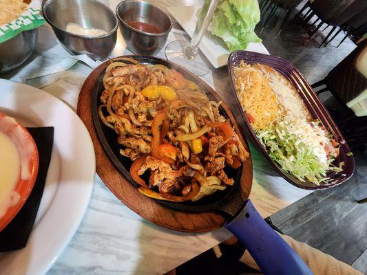 Chicken fajitas