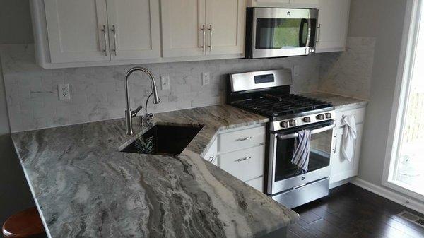 Kitchen backsplash options.